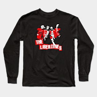 The Libertines Red And White Long Sleeve T-Shirt